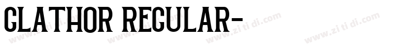 GLATHOR Regular字体转换